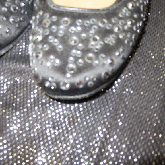 VALENTINO GARAVANI Black Rhinestone Embellished Ballet Flats driving loafers - Picture 3 of 14